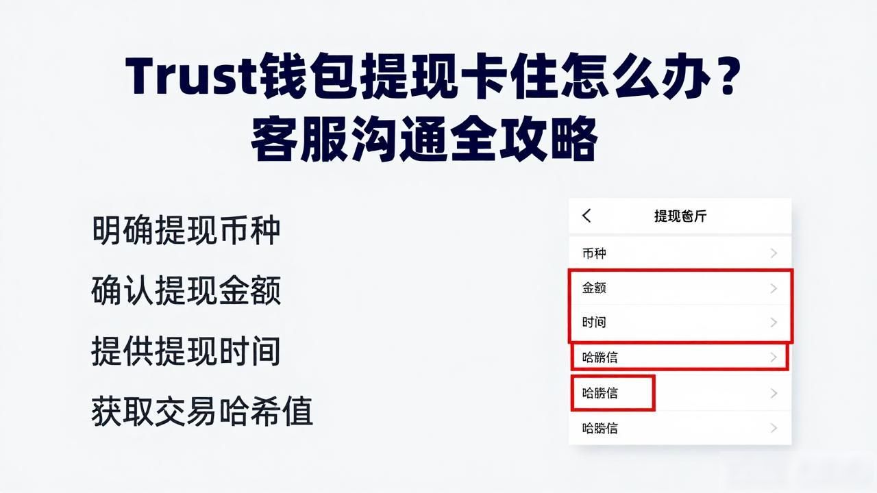 Trust钱包提现卡住怎么办？客服沟通全攻略