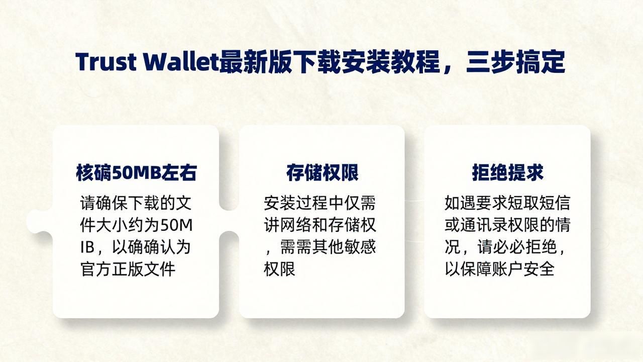 Trust Wallet最新版下载安装教程，三步搞定