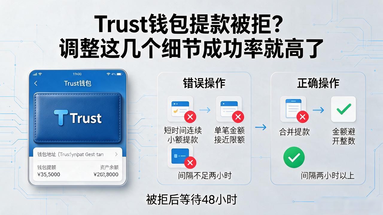 Trust钱包提款被拒?调整这几个细节成功率就高了