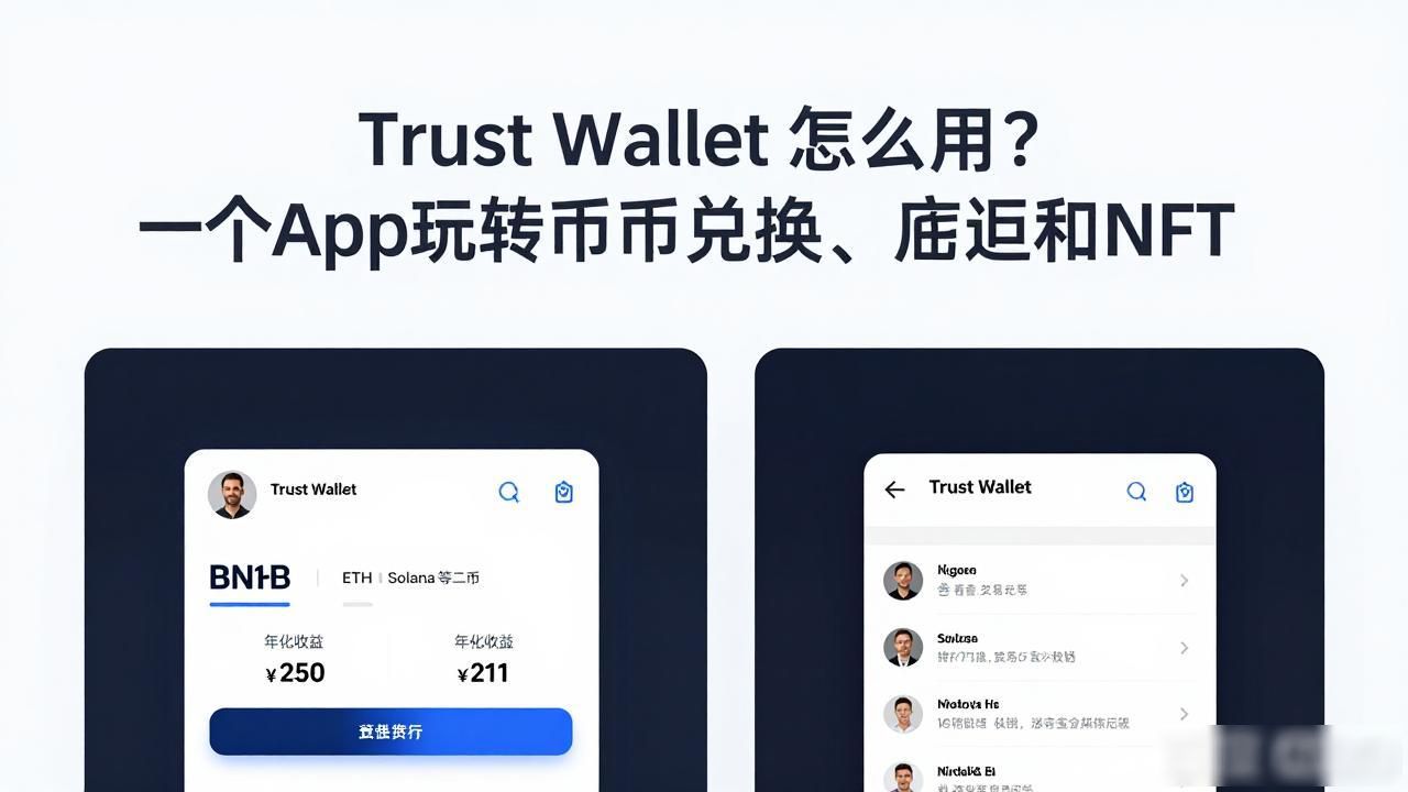 Trust Wallet 怎么用?一个App玩转币币兑换、质押和NFT