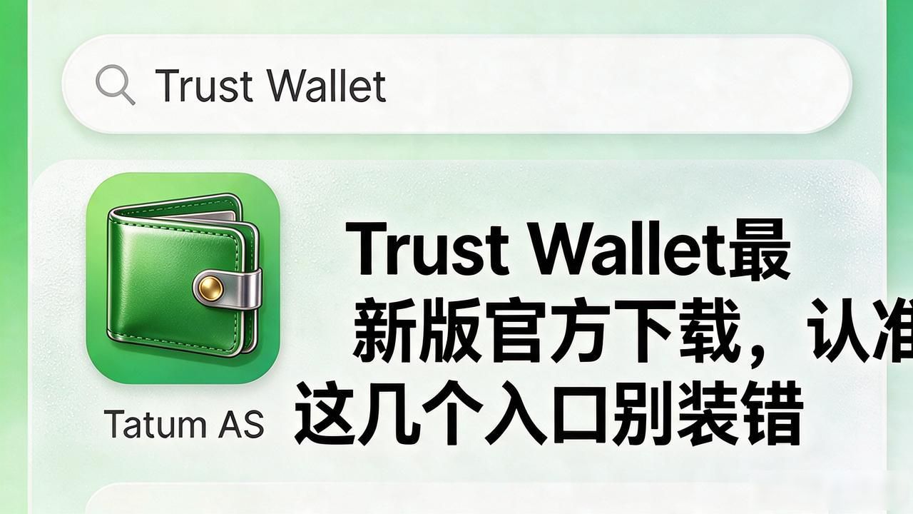 Trust Wallet最新版官方下载，认准这几个入口别装错