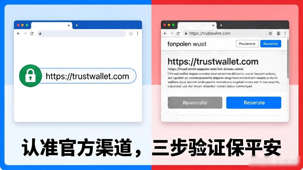 下载Trust Wallet认准官方渠道,三步验证保平安