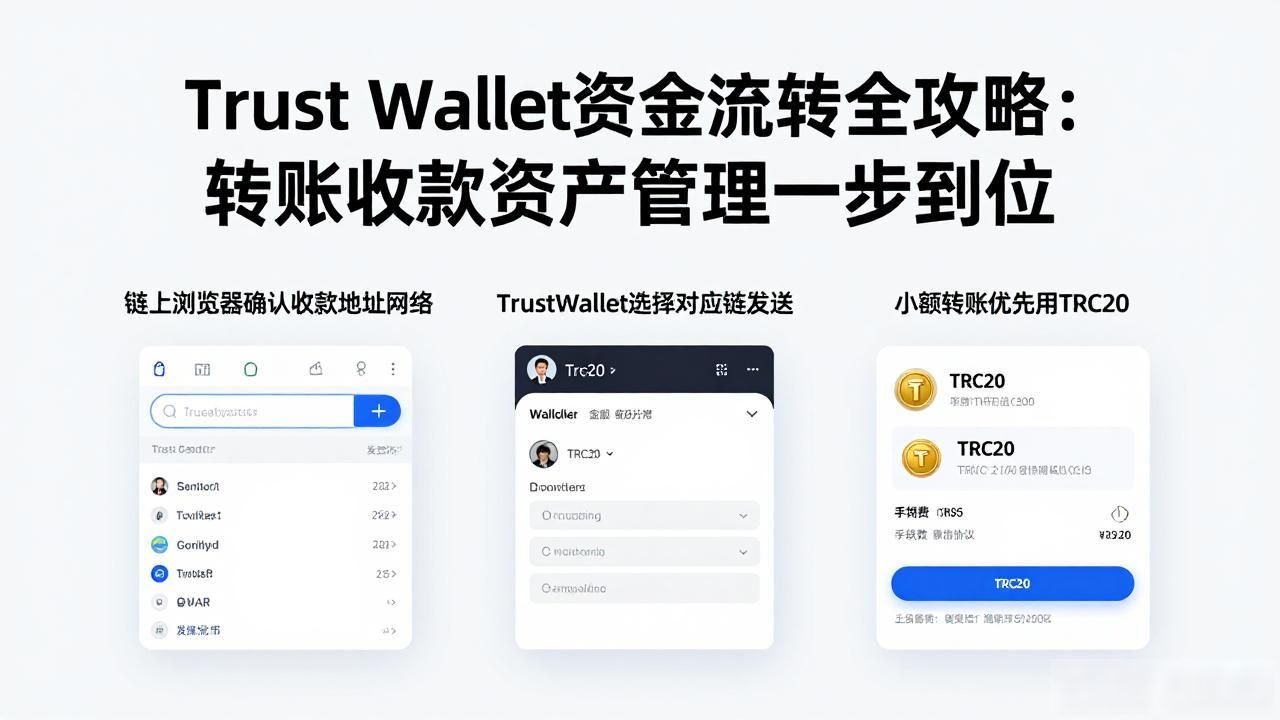 Trust Wallet资金流转全攻略：转账收款资产管理一步到位