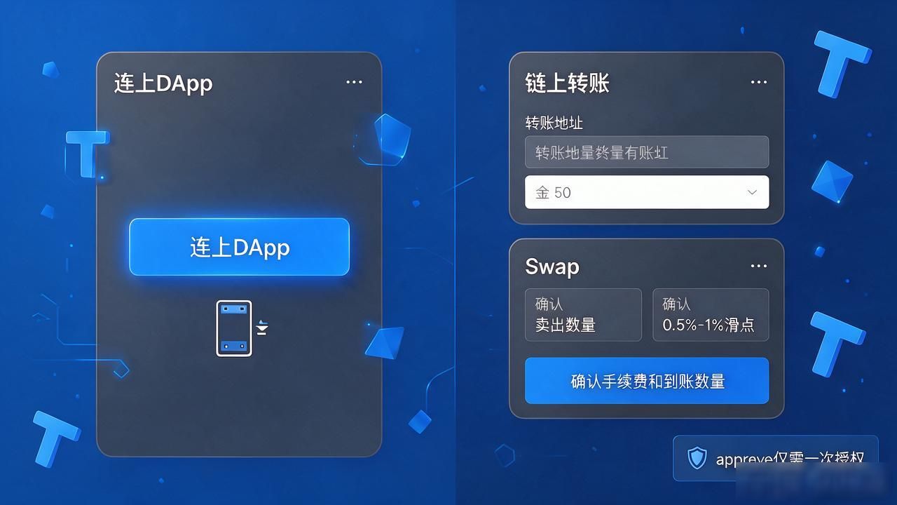 Trust钱包跑通去中心化操作,核心就两步:连上DApp,完成链上转账和swap。本文按操作顺序把每步讲到位。