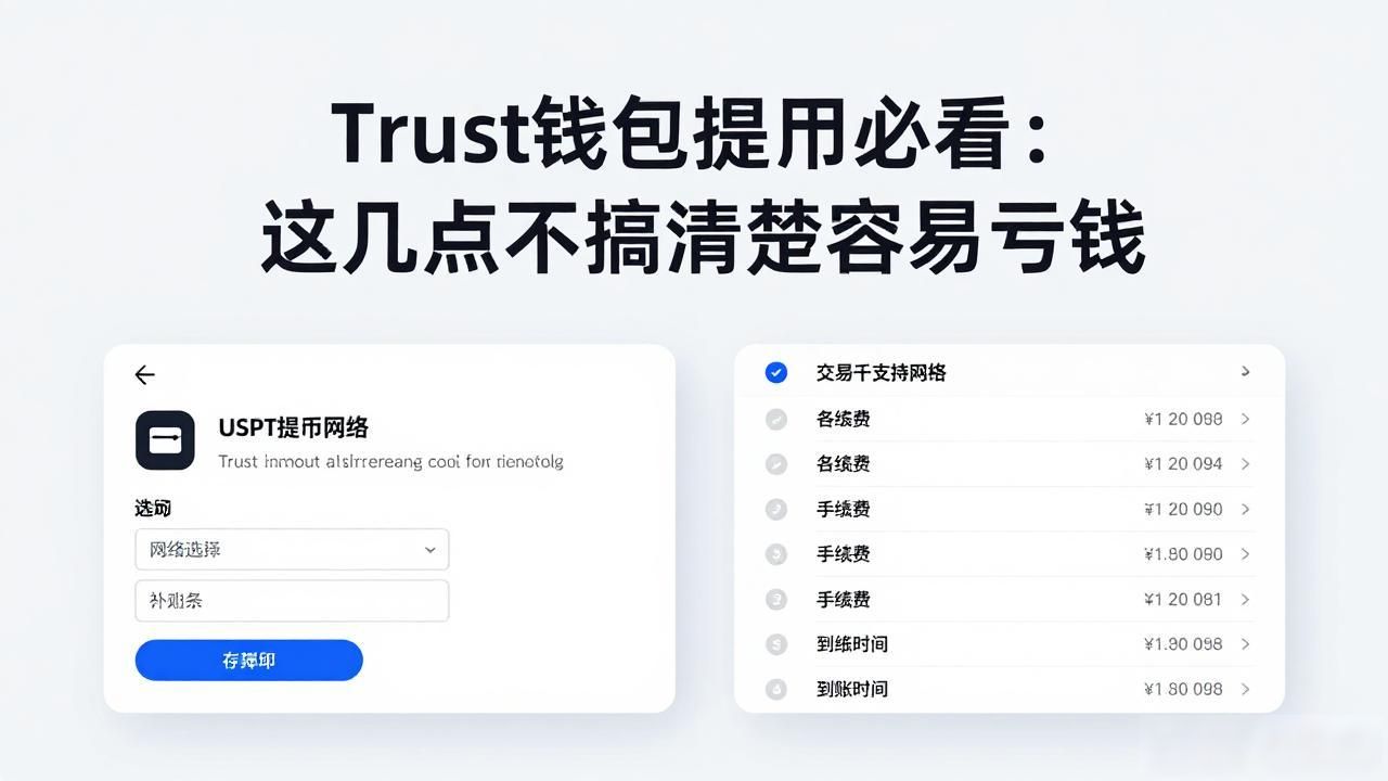 Trust钱包提币必看：这几点不搞清楚容易亏钱