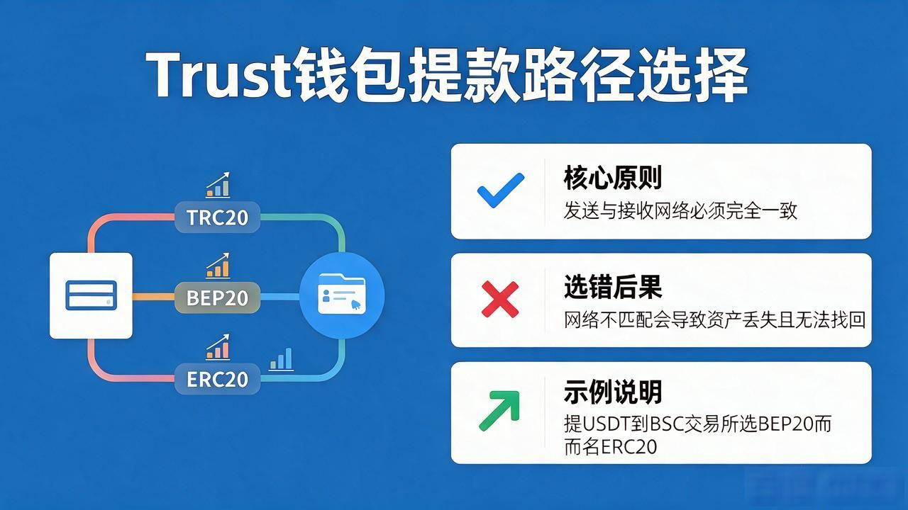 Trust钱包提款怎么选路径？区别和手续费一文说清