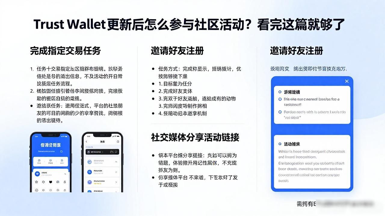 Trust Wallet 更新后怎么参与社区活动?看完这篇就够了