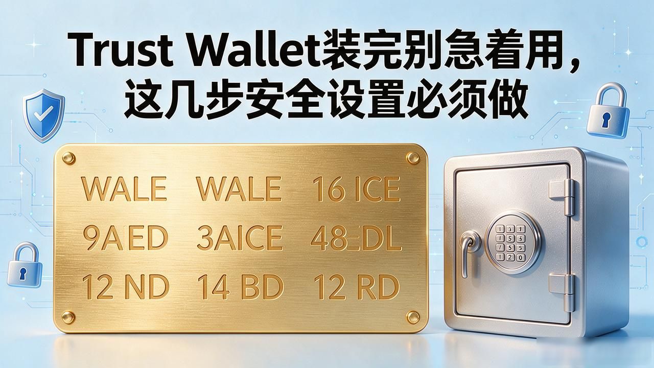 Trust Wallet装完别急着用，这几步安全设置必须做