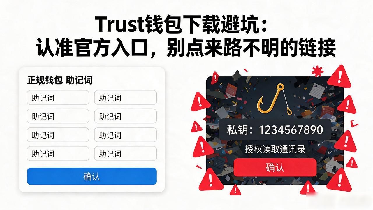 Trust钱包下载避坑：认准官方入口，别点来路不明的链接