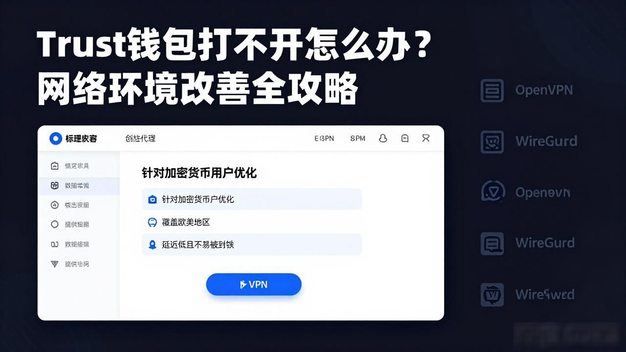 Trust钱包打不开怎么办？网络环境改善全攻略