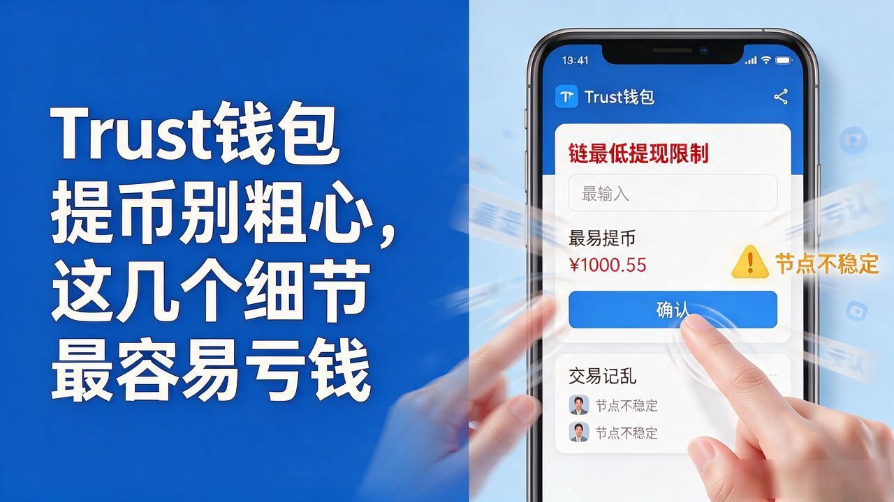 Trust钱包提币别粗心，这几个细节最容易亏钱