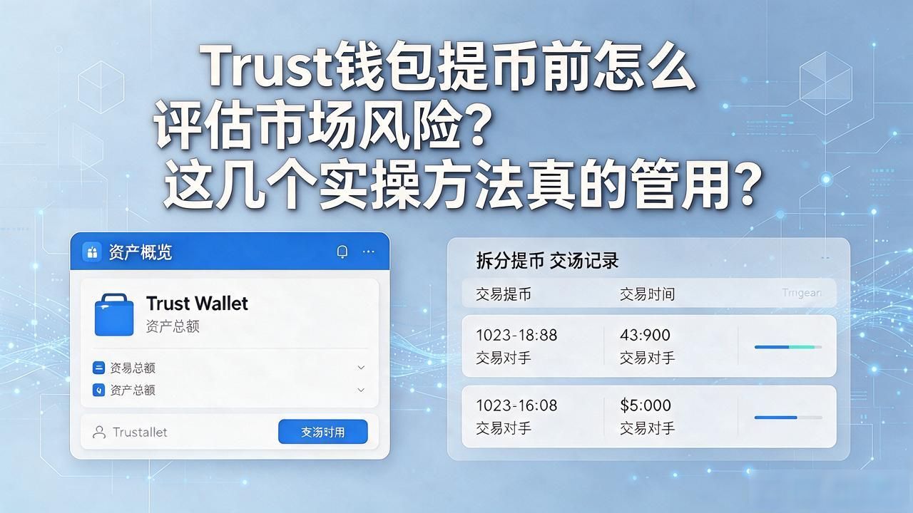 Trust钱包提币前怎么评估市场风险？这几个实操方法真的管用