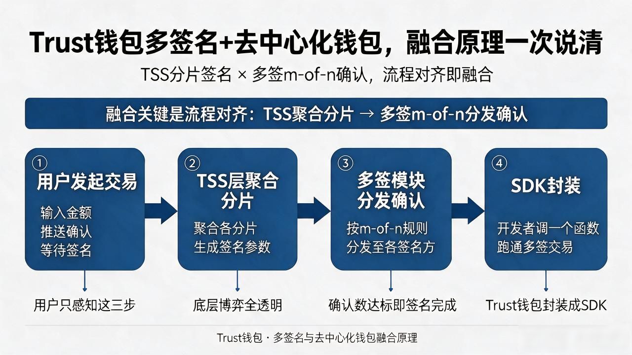 Trust钱包多签名+去中心化钱包，融合原理一次说清