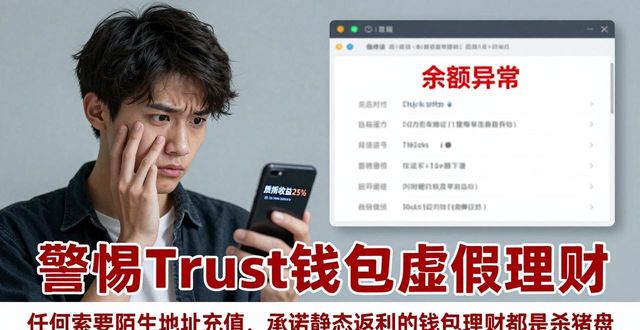 警惕Trust钱包：虚假理财高息诱你入局