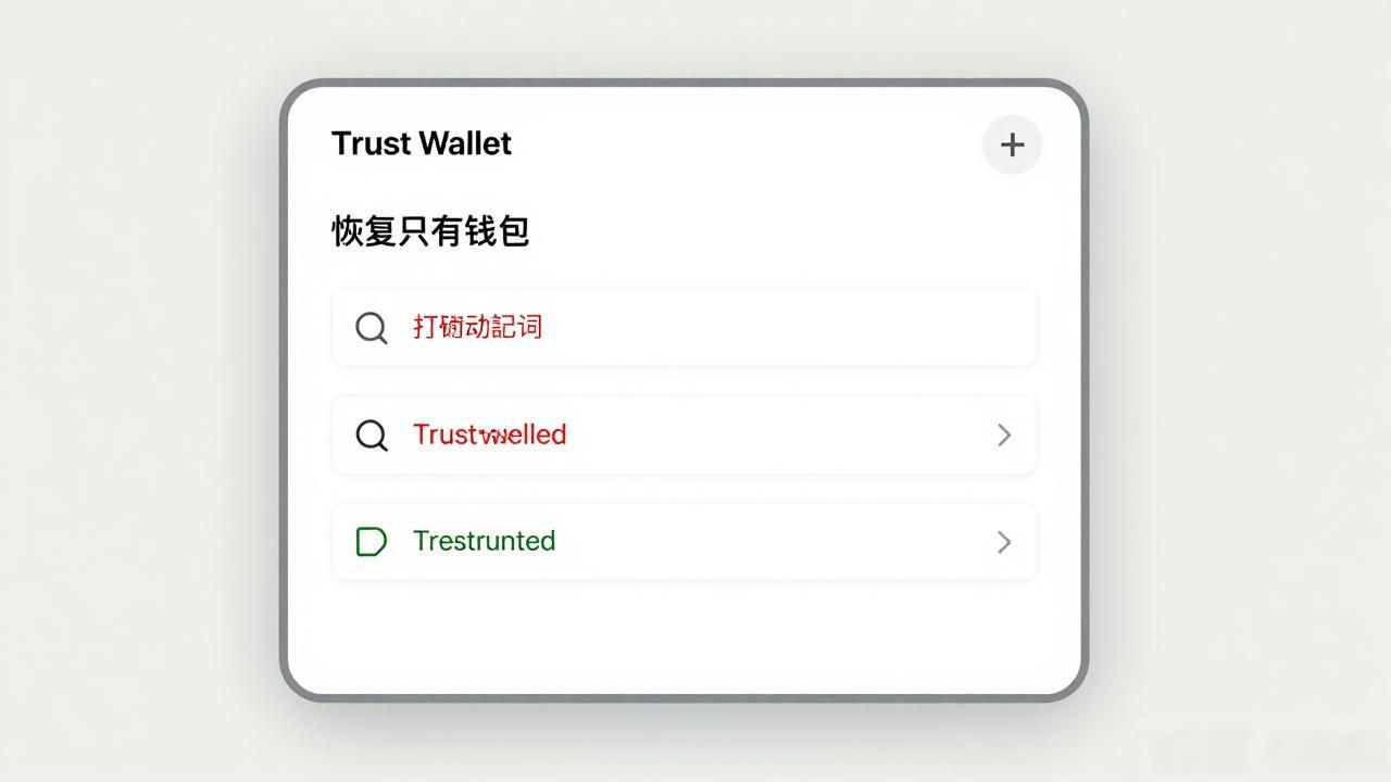 Trust Wallet导入旧钱包教程：助记词恢复三步搞定