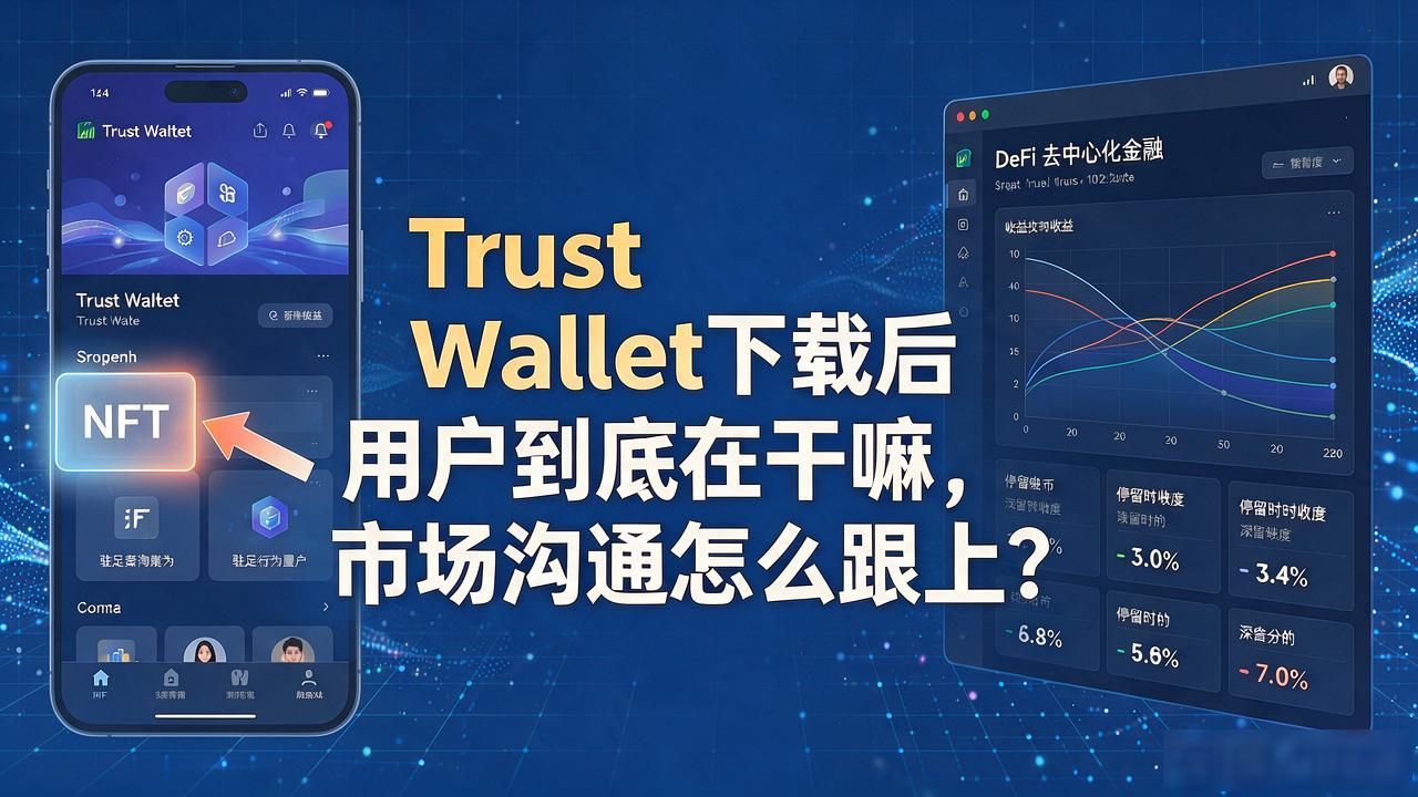 Trust Wallet下载后用户到底在干嘛,市场沟通怎么跟上