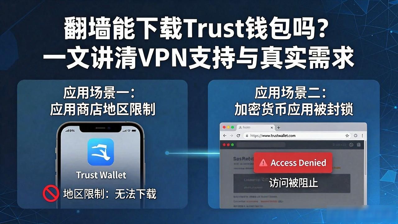 翻墙能下载Trust钱包吗？一文讲清VPN支持与真实需求