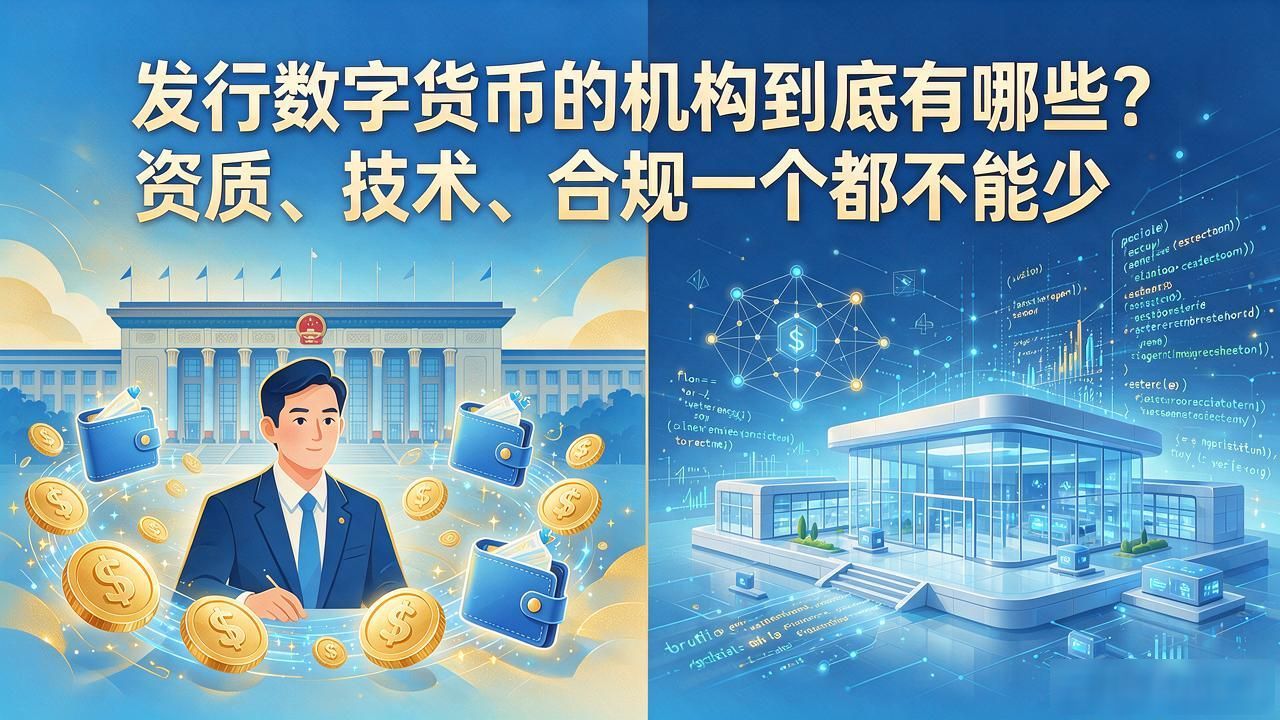 发行数字货币的机构到底有哪些？资质、技术、合规一个都不能少