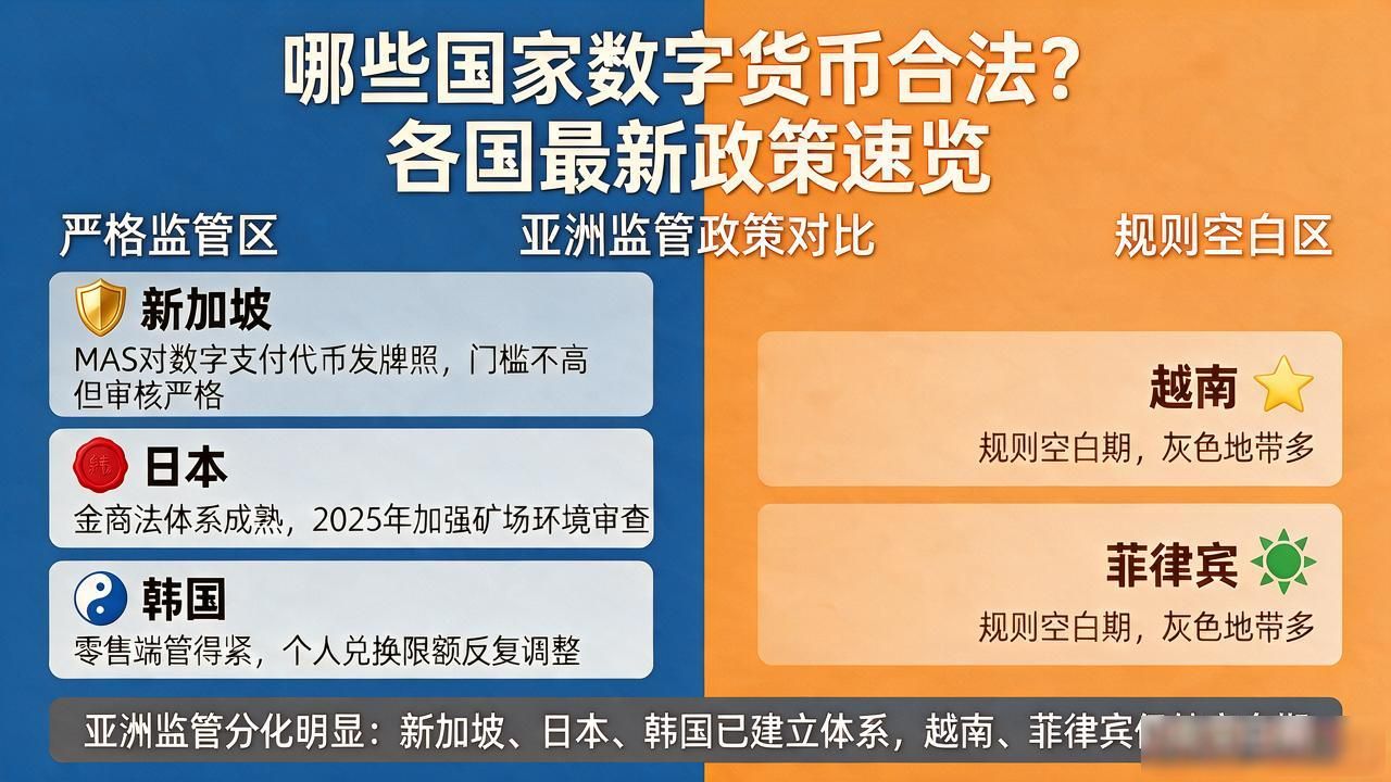 哪些国家数字货币合法？各国最新政策速览