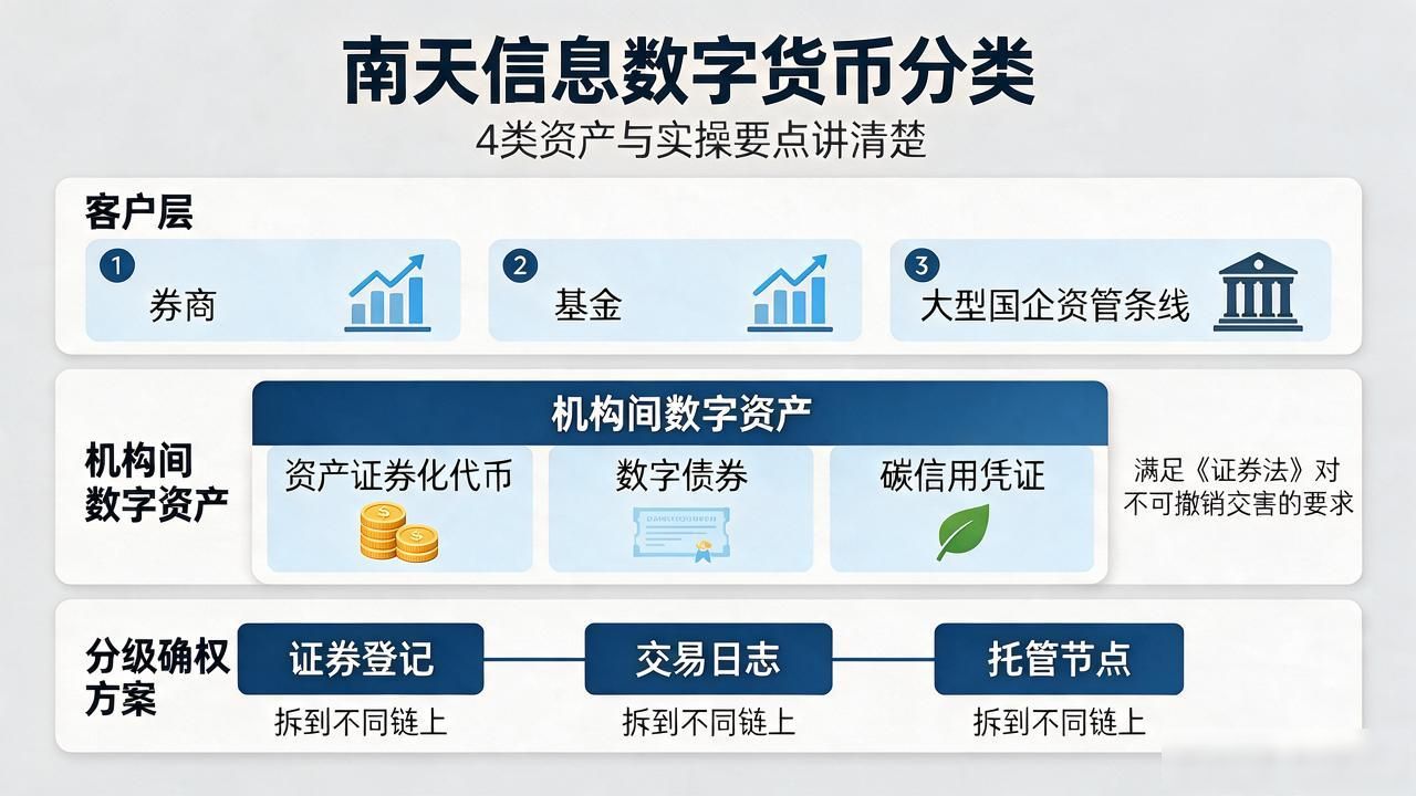 南天信息数字货币分类怎么划分？4类资产与实操要点讲清楚
