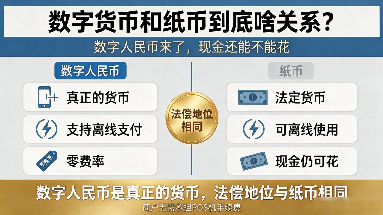 数字货币和纸币到底啥关系?数字人民币来了,现金还能不能花