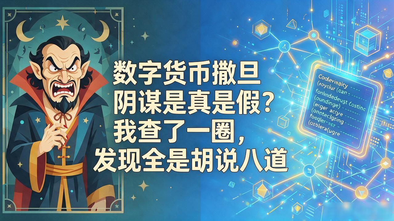 数字货币撒旦阴谋是真是假？我查了一圈，发现全是胡说八道