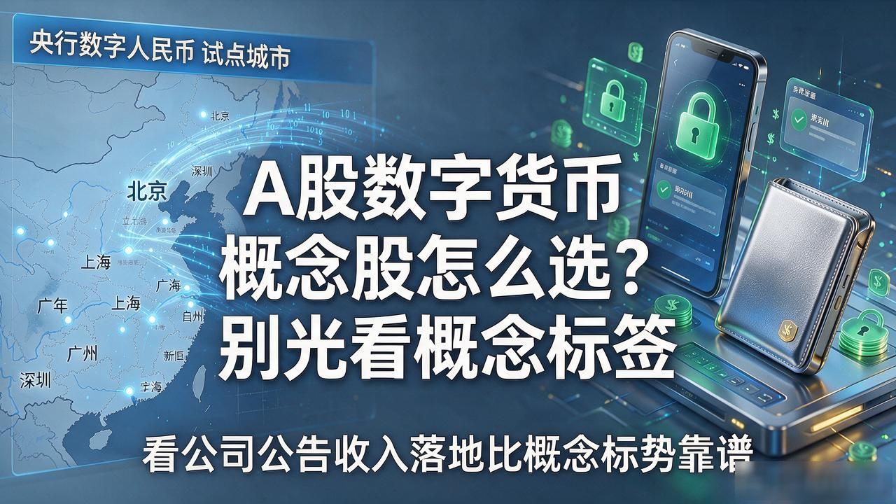 A股数字货币概念股怎么选?别光看概念标签