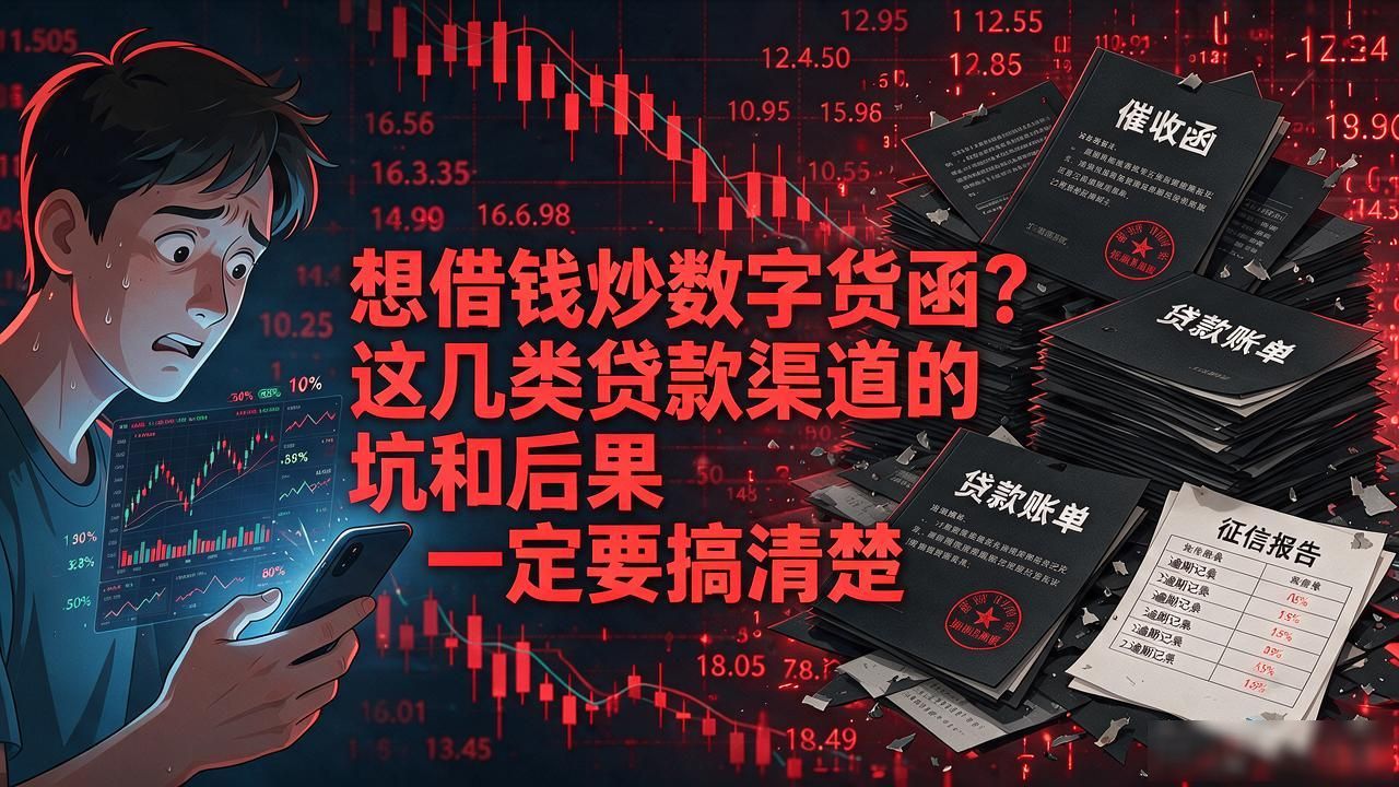 想借钱炒数字货币？这几类贷款渠道的坑和后果一定要搞清楚
