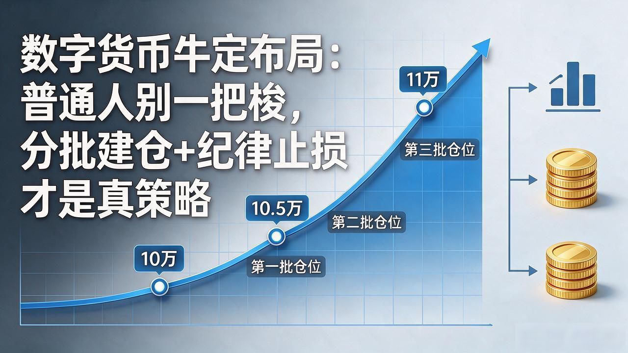 数字货币牛市布局:普通人别一把梭,分批建仓+纪律止损才是真策略