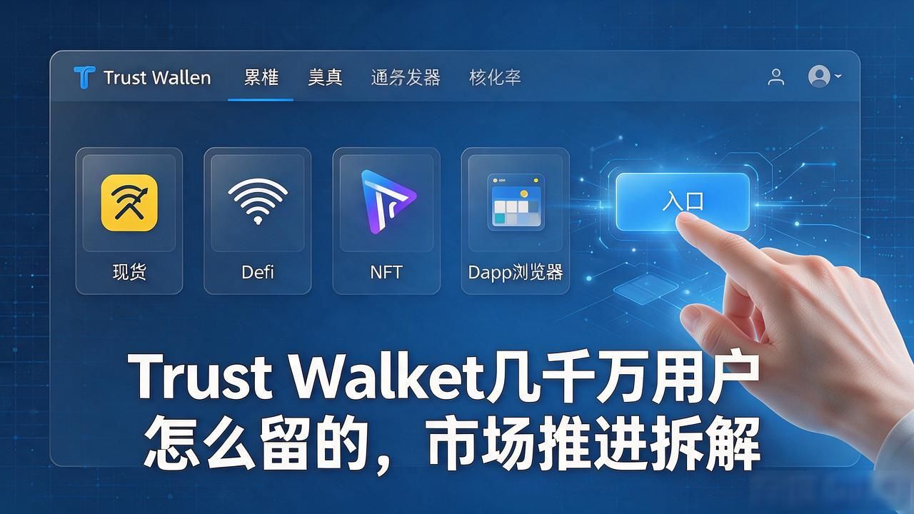 Trust Wallet几千万用户怎么留的,市场推进拆解