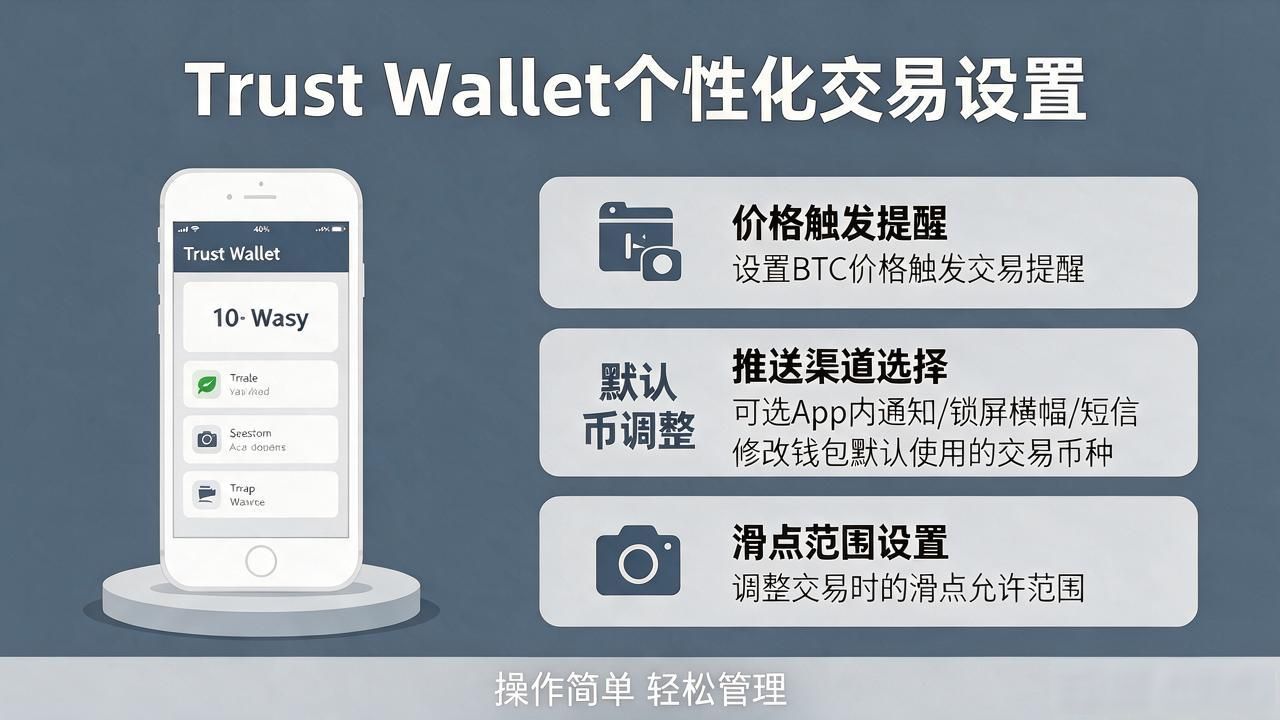 Trust Wallet中怎么设定个性化交易启动?跟着这几步操作就行