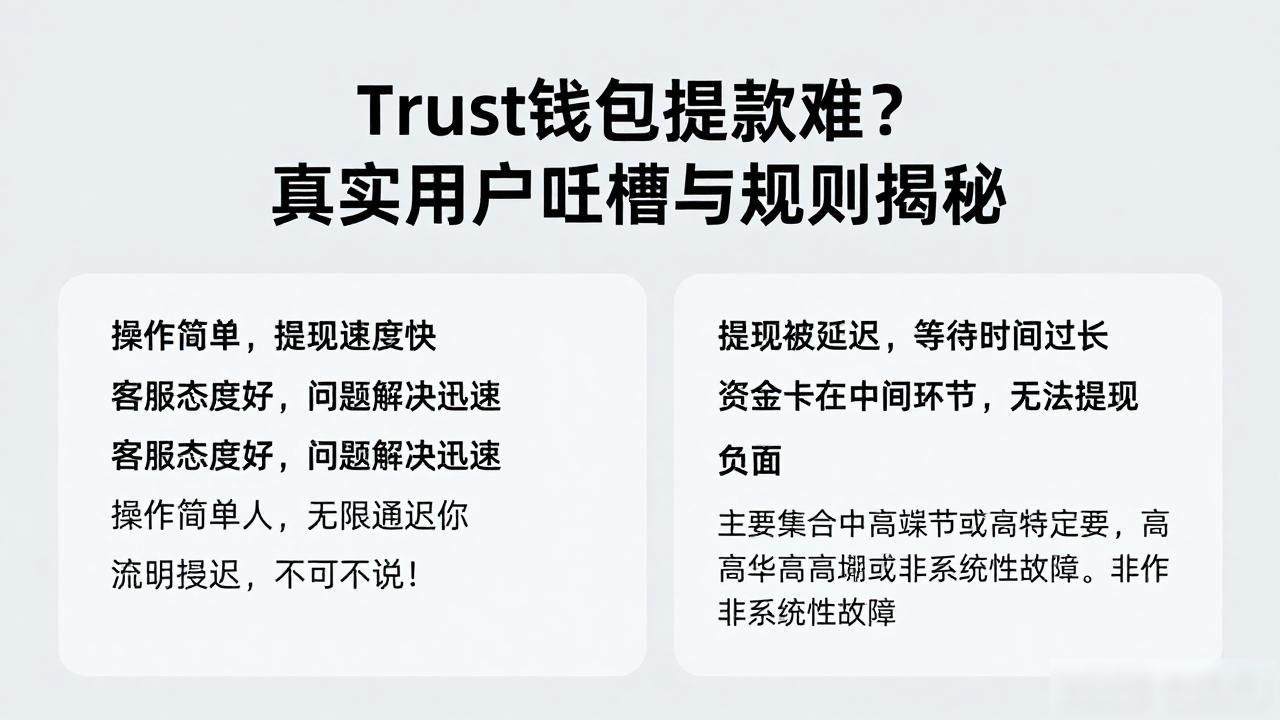 Trust钱包提款难?真实用户吐槽与规则揭秘