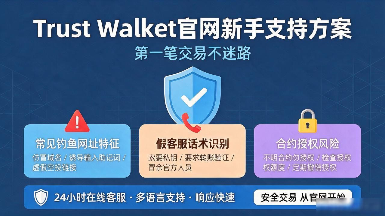 Trust Wallet 官网新手支持方案,第一笔交易不迷路