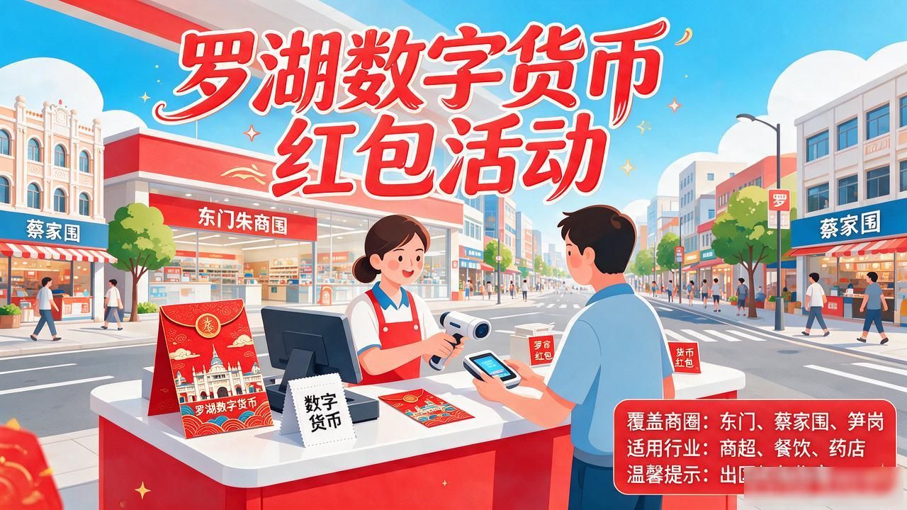 罗湖数字货币红包活动怎么参加，住了二十年的我帮你跑明白了