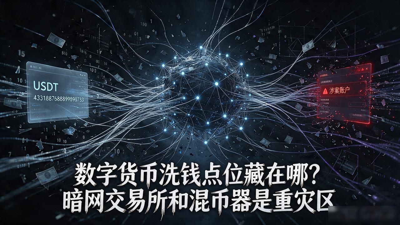 数字货币洗钱点位藏在哪？暗网交易所和混币器是重灾区