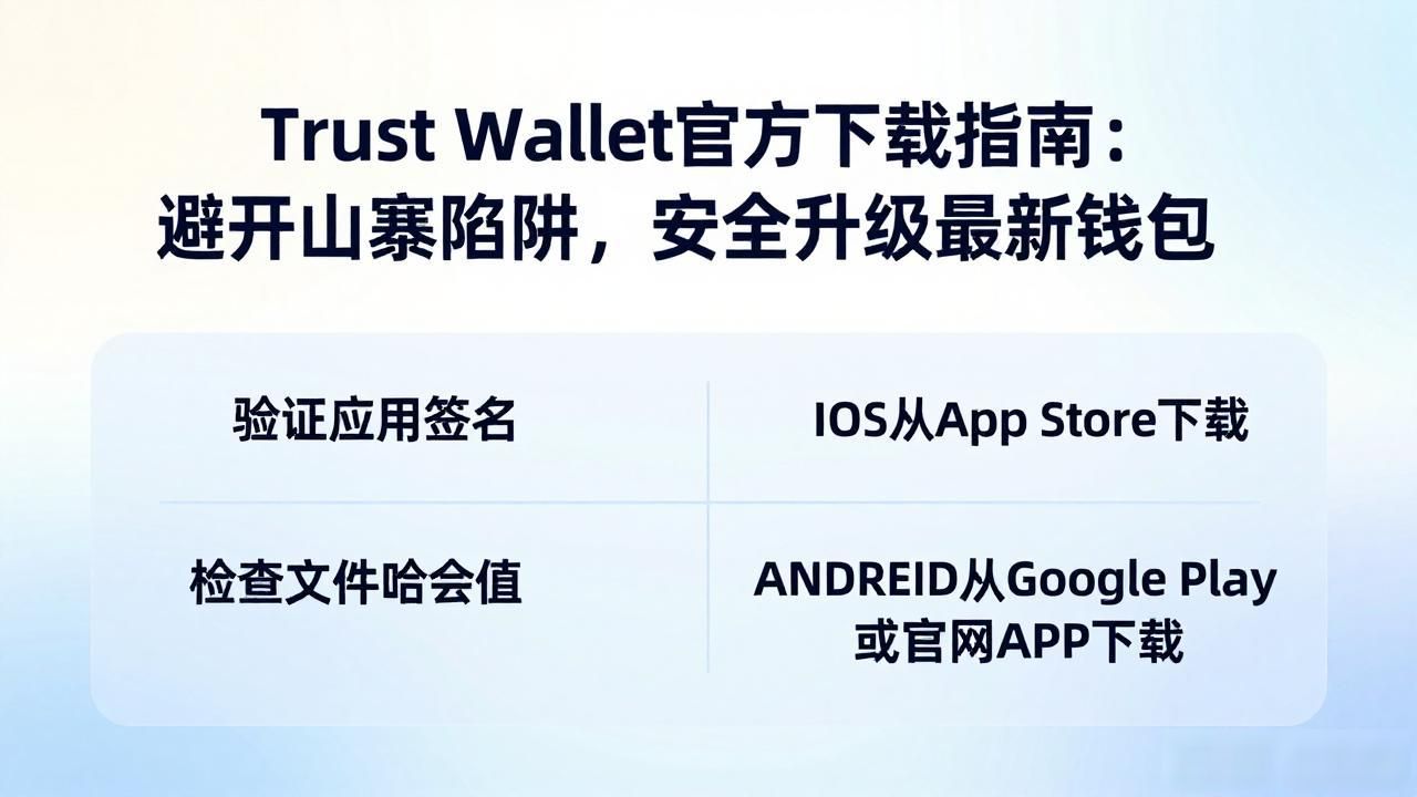Trust Wallet官方下载指南:避开山寨陷阱,安全升级最新钱包