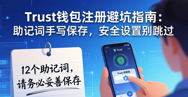 Trust钱包注册避坑指南:助记词手写保存,安全设置别跳过