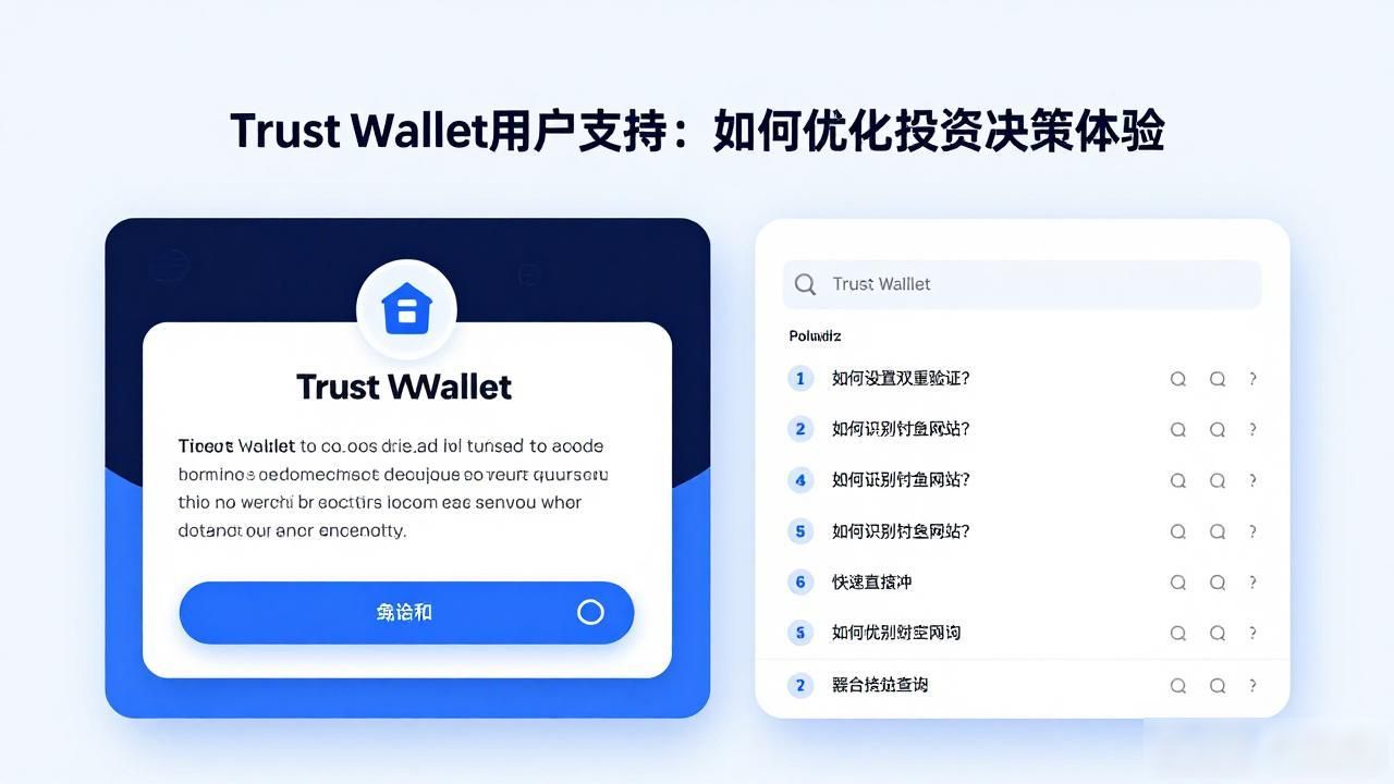 Trust Wallet用户支持:如何优化投资决策体验