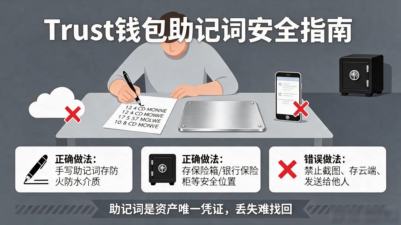 Trust钱包丢了怎么办?助记词恢复指南与安全提醒