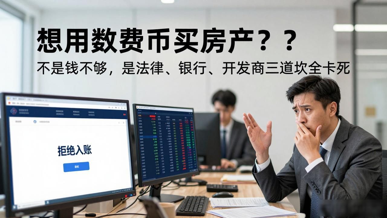 想用数字货币买房产？不是钱不够，是法律、银行、开发商三道坎全卡死