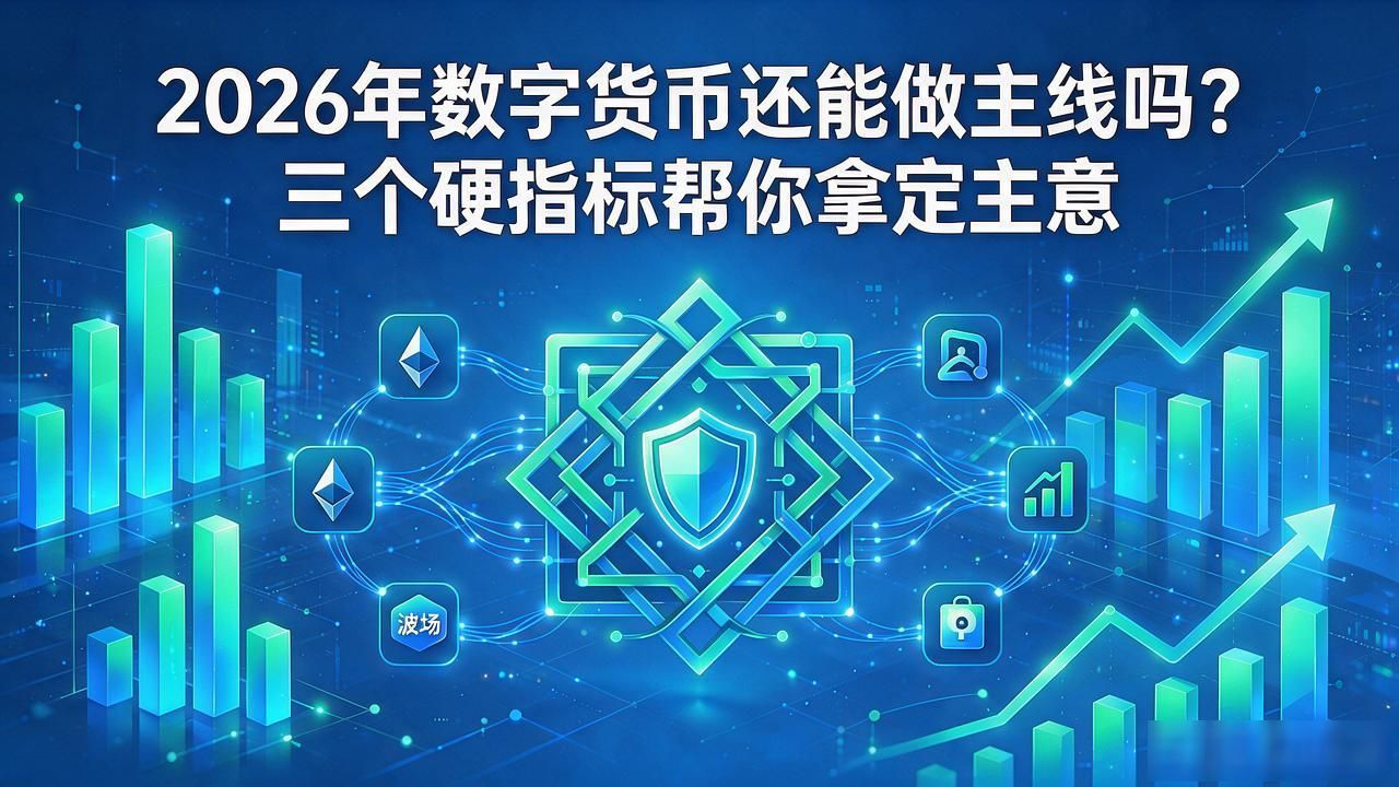 2026年数字货币还能做主线吗?三个硬指标帮你拿定主意