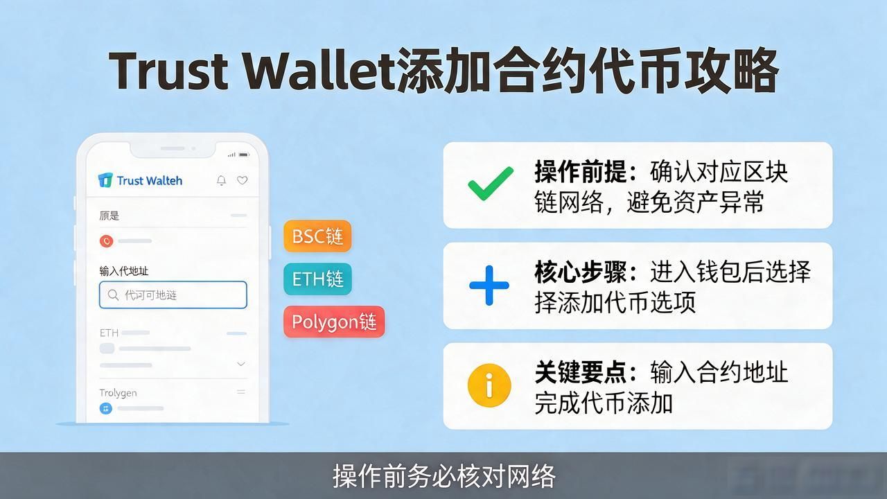 Trust Wallet快速添加合约代币全攻略