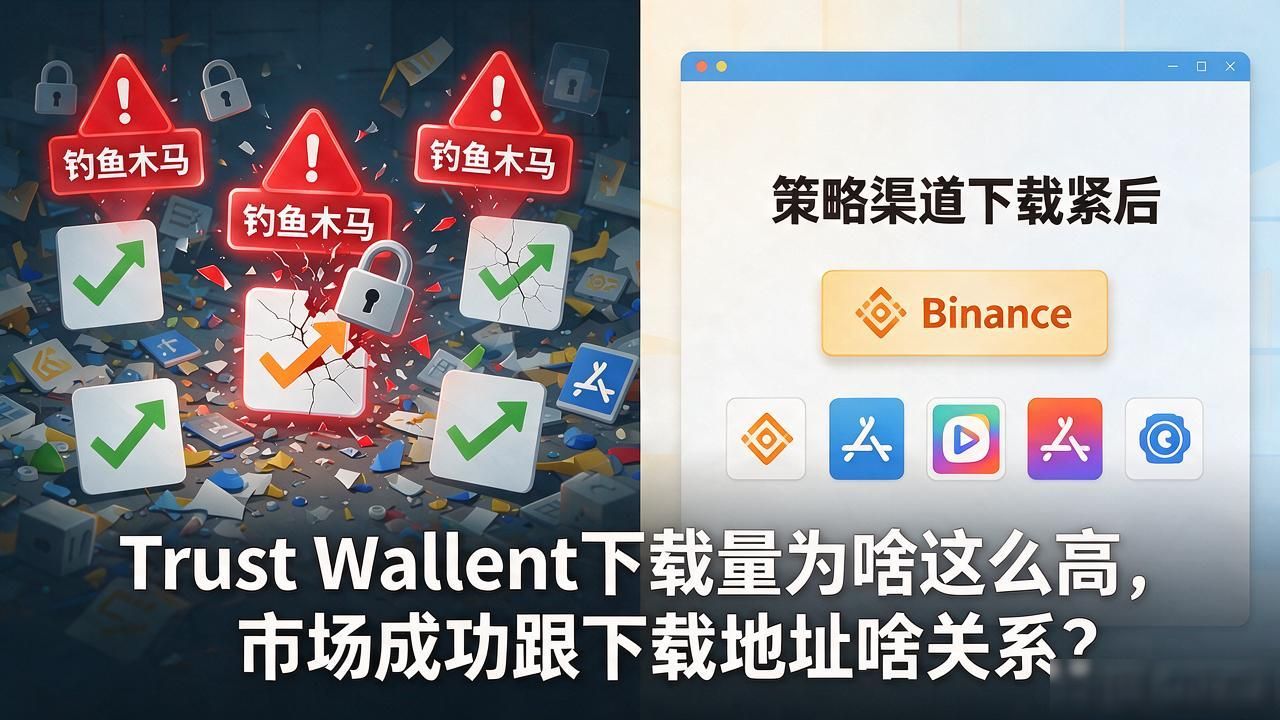 Trust Wallet下载量为啥这么高，市场成功跟下载地址啥关系