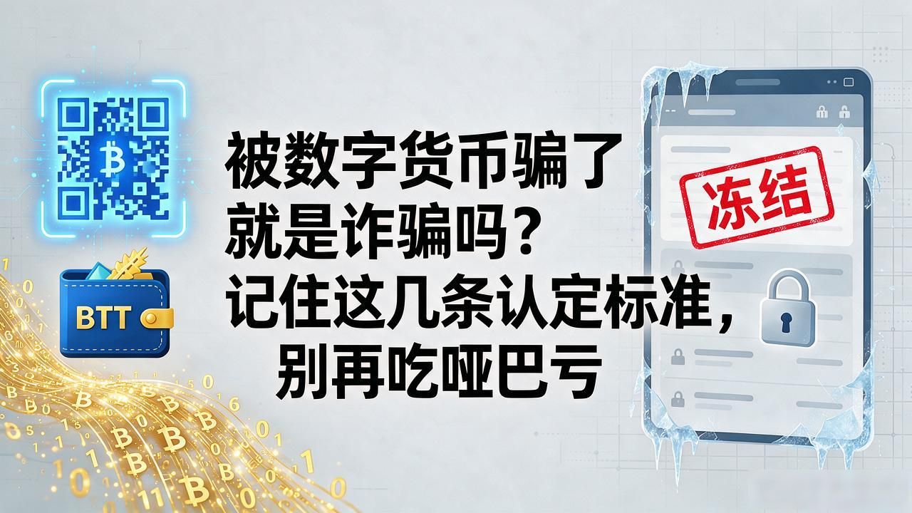 被数字货币骗了就是诈骗吗？记住这几条认定标准，别再吃哑巴亏