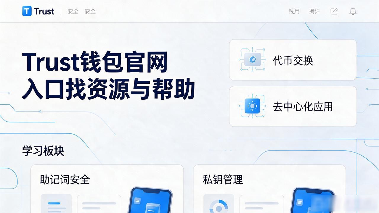Trust钱包官网入口找资源与帮助,新手看这几个地方就够了