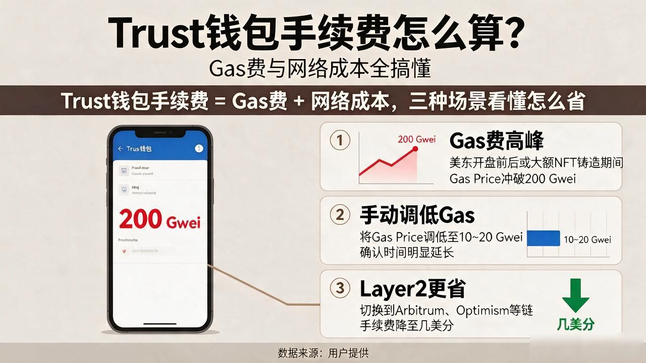 Trust钱包手续费怎么算？Gas费与网络成本全搞懂
