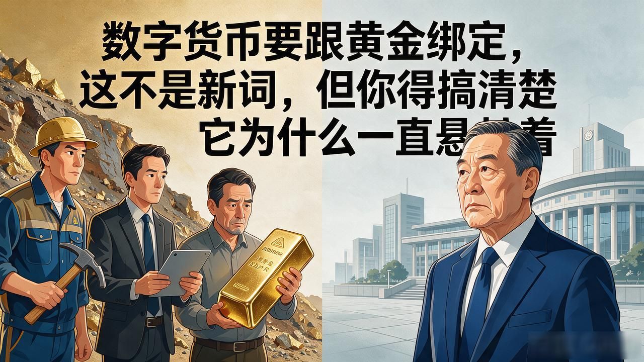 数字货币要跟黄金绑定,这不是新词,但你得搞清楚它为什么一直悬着