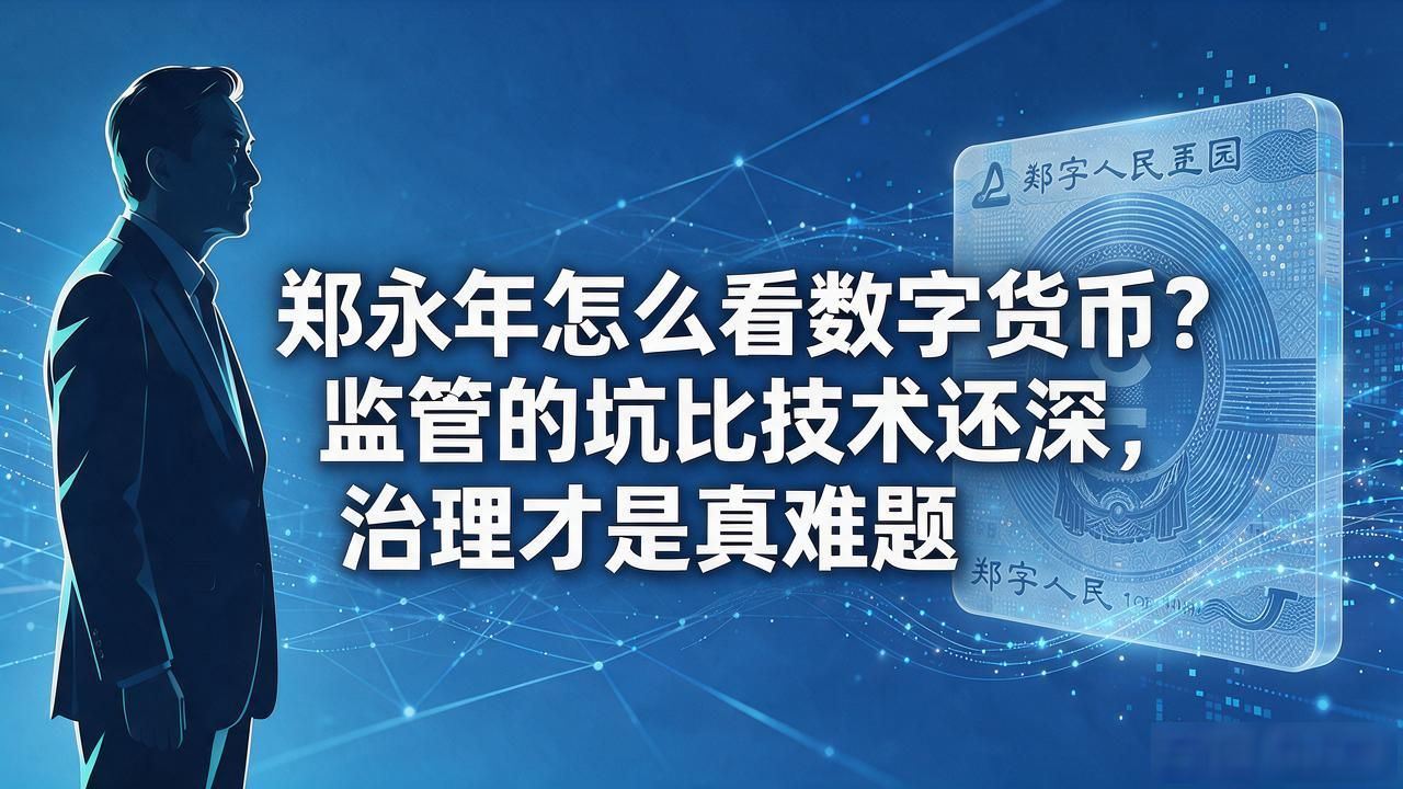 郑永年怎么看数字货币?监管的坑比技术还深,治理才是真难题