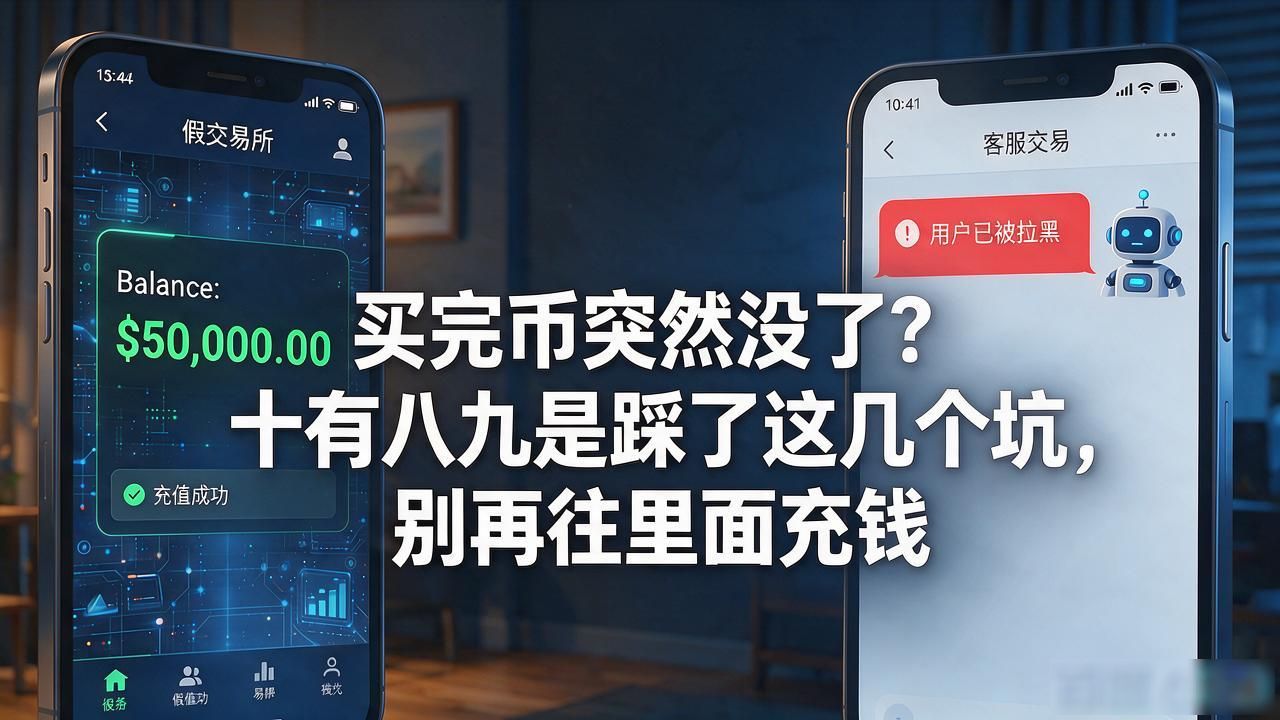 买完币突然没了？十有八九是踩了这几个坑，别再往里面充钱