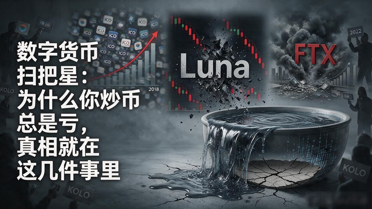 数字货币扫把星:为什么你炒币总是亏,真相就在这几件事里